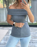 Off Shoulder Skinny Top