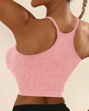 U Neck Racer Back Crop Active Top