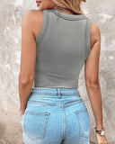 2 Piece Built in Bra Crewneck Tank Top Terry Towelling Lined Sleeveless Slim Fit Layering Shirt Tops