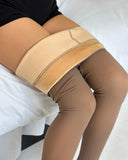 2 Piece Transparent Tight Fleece Lined Thick High Waist Elasticity Thermal Pantyhose Warm Leggings