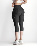 Pocket Design High Waist Sports Active Pants
