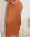 One Shoulder Sleeveless Bodycon Dress