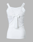 Thick Strap Backless Bowknot Design Top