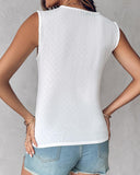 Lace Patch V Neck Tank Top