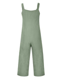 Knotted  Pocket Design Suspender Jumpsuit