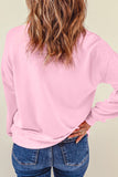 Pink Chenille Merry Graphic Christmas Sweatshirt