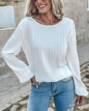 Contrast Lace Long Sleeve Top