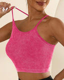 3 Pack U Neck Racer Back Crop Active Top