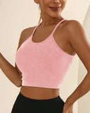 3 Pack U Neck Racer Back Crop Active Top