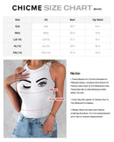 3 Pack Eyelash Print Casual Tank Top