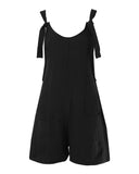 Pocket Design Casual Suspender Romper