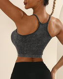 3 Pack U Neck Racer Back Crop Active Top