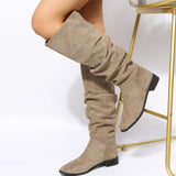 Casual Daily Patchwork Solid Color Pointed Keep Warm Comfortable Out Door Shoes