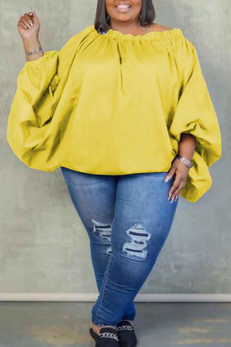 Casual Daily Solid Plus Size