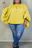 Casual Daily Solid Plus Size