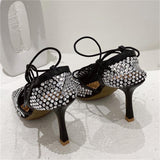 Fashion Casual Sequins Patchwork Rhinestone Square Out Door Shoes