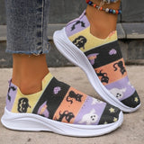 Casual Sportswear Daily Patchwork Printing Round Comfortable Out Door Shoes