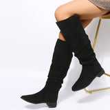 Casual Daily Patchwork Solid Color Pointed Keep Warm Comfortable Out Door Shoes