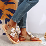 Fashion Casual Patchwork With Bow Round Comfortable Out Door Shoes