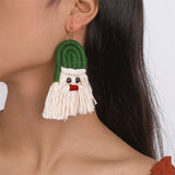 Casual Daily Patchwork Tassel Earrings