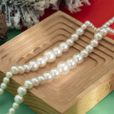 Daily Party Geometric Patchwork Pearl Necklaces