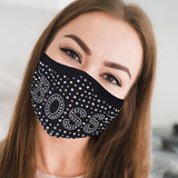 Fashion Casual Letter Hot Drill Mask