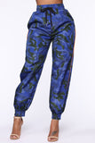 Fashion Casual Camouflage Print Basic Regular High Waist Trousers