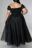 Fashion Casual Solid Patchwork Plus Size Skirt