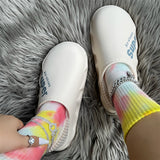 Casual Living Letter Printing Round Keep Warm Comfortable Shoes