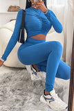 Fashion Casual Solid Hollowed Out O Neck Skinny Jumpsuits