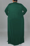 Casual Solid Cardigan Vests Pants O Neck Plus Size Two Pieces