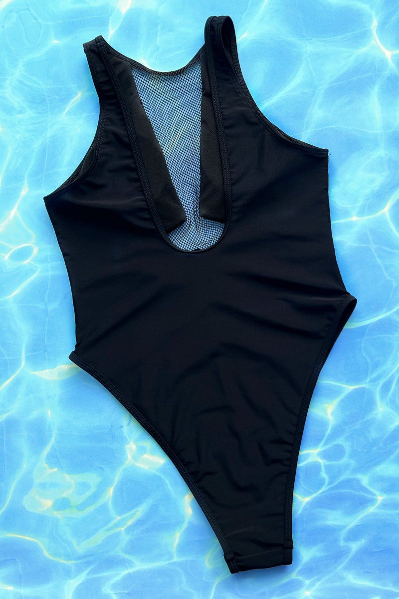 Sexy Solid Hollowed Out Patchwork See-through Backless Swimwears (With Paddings)
