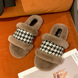 Casual Patchwork Round Keep Warm Comfortable Shoes