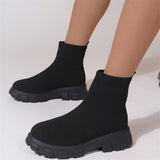 Casual Daily Patchwork Solid Color Round Keep Warm Comfortable Shoes