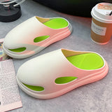 Casual Hollowed Out Patchwork Solid Color Round Comfortable Shoes