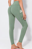 Casual Sportswear Solid Split Joint Skinny High Waist Pencil Solid Color Bottoms