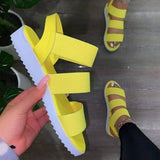 Fashion Casual Hollowed Out Split Joint Solid Color Round Out Door Shoes