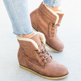 Casual Patchwork Solid Color Round Keep Warm Comfortable Shoes