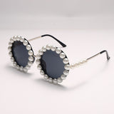 Fashion Casual Patchwork Pearl Sunglasses