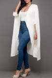 Casual Elegant Solid Patchwork Cardigan Collar Outerwear